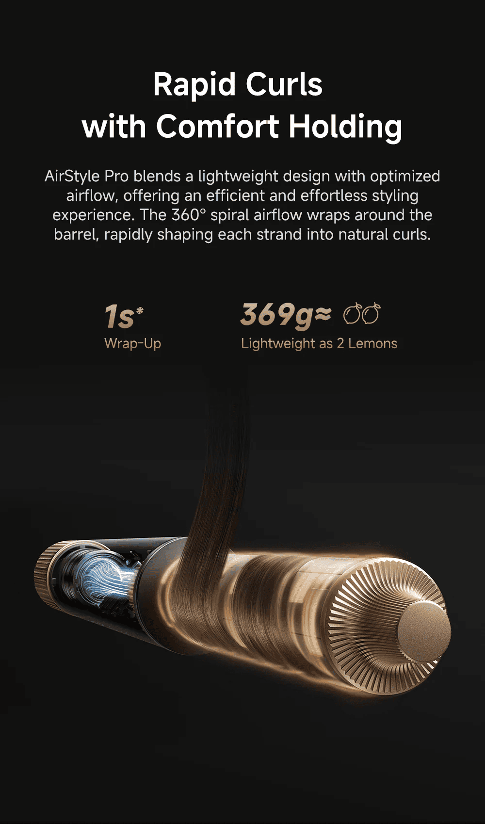 Rapid Curls with Comfort Holding