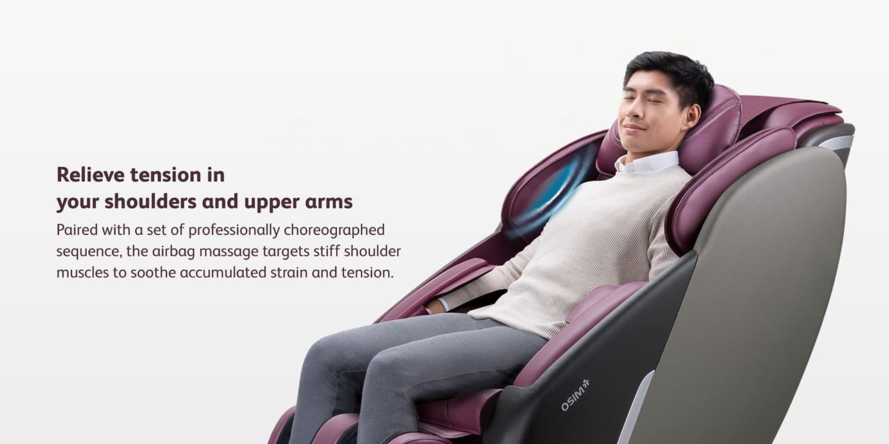Relieve tension in your shoulders and upper arms