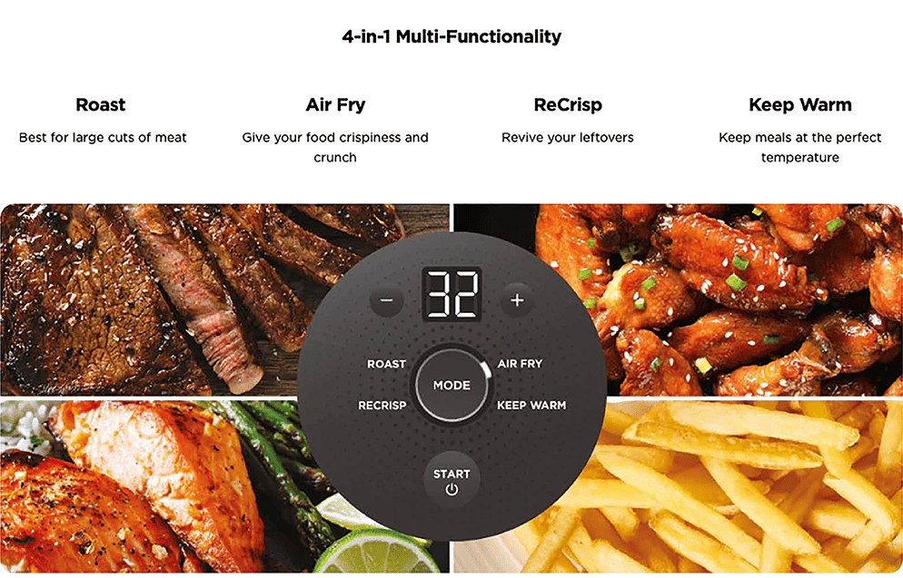 4-in-1 Multi-Functionality