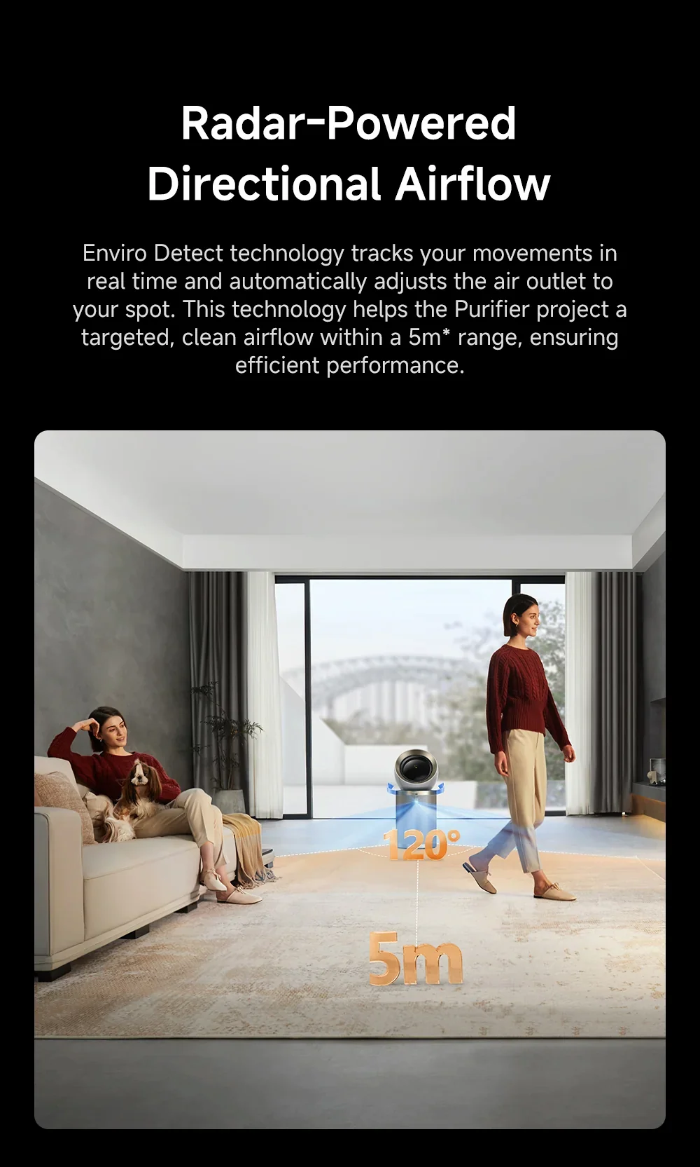 Radar-Powered Directional Airflow