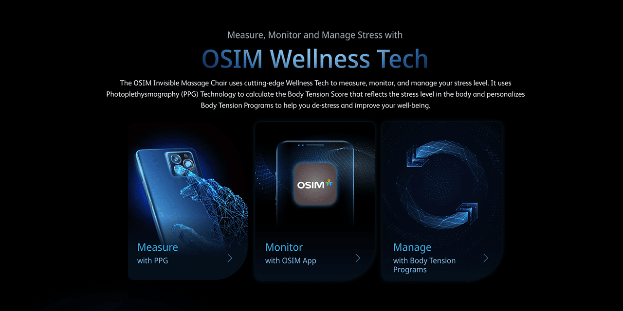 Measure, Monitor and Manage Stress with OSIM Wellness Tech