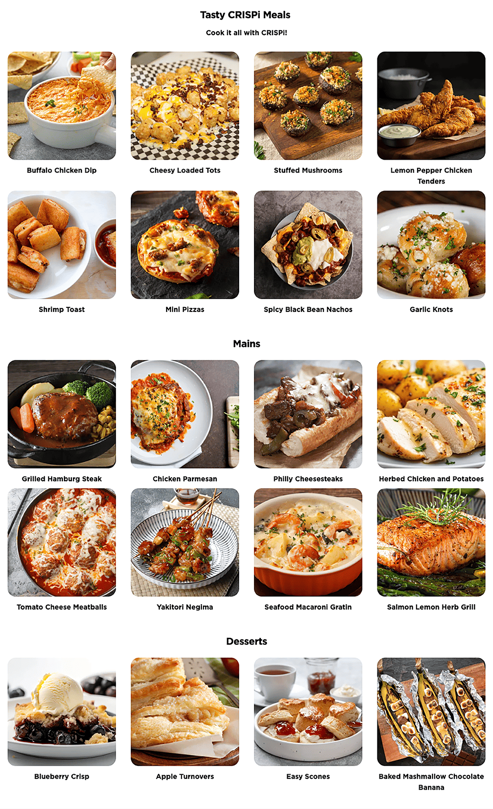 Tasty CRISPi Meals