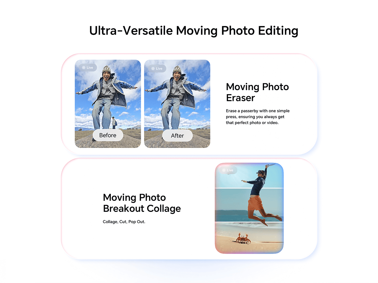 Ultra-Versatile Moving Photo Editing