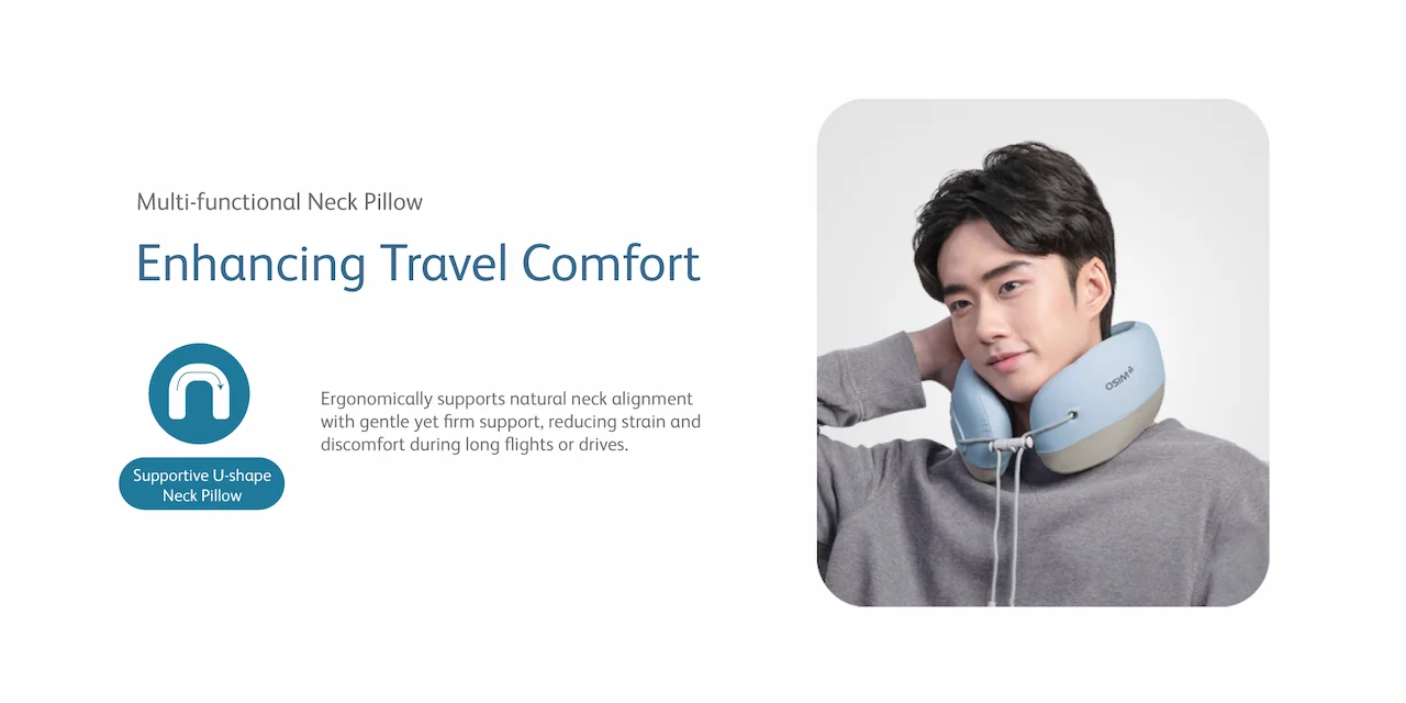 Multi-functional Neck Pillow Enhancing Travel Comfort
