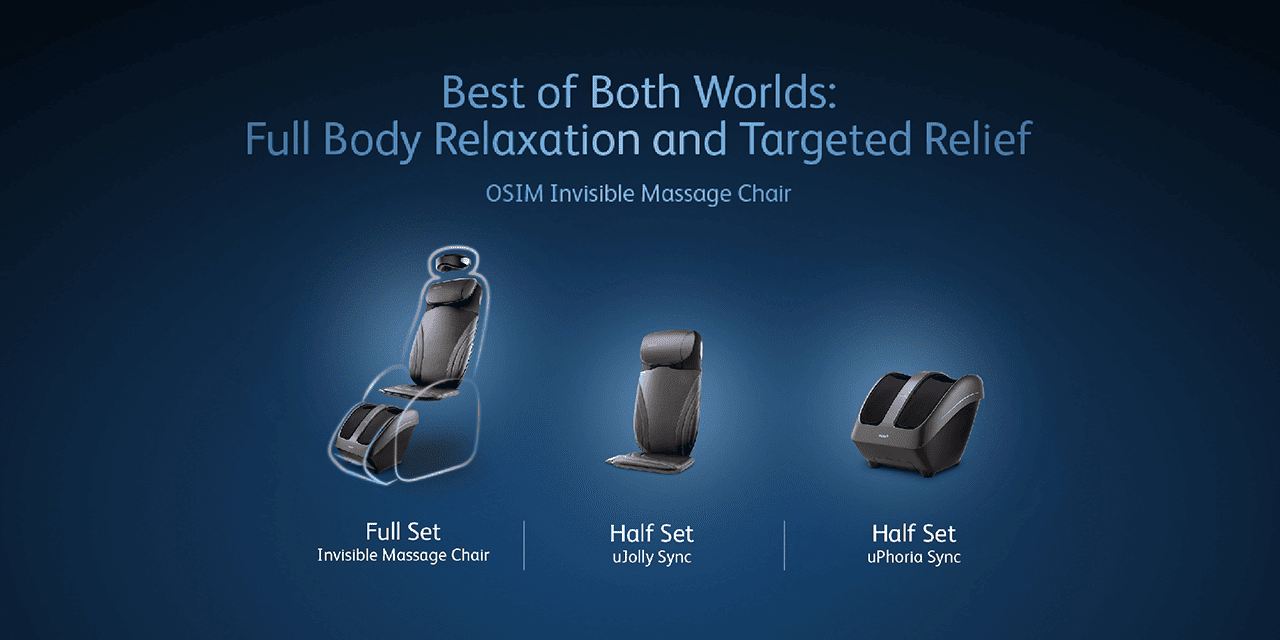 Best of Both Worlds: Full Body Relaxation and Targeted Relief OSIM Invisible Massage Chair