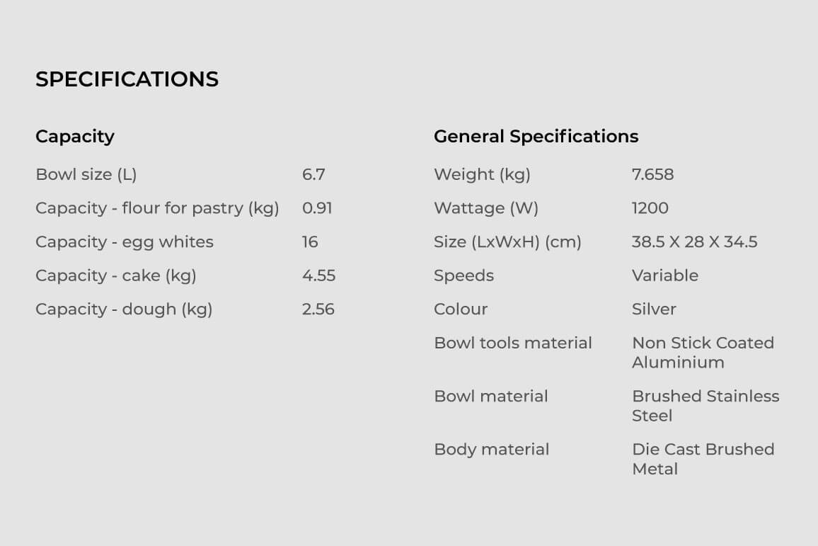Specifications