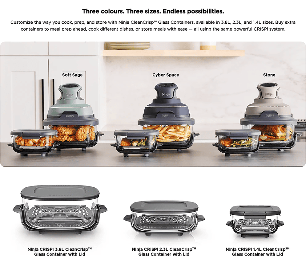 Three colours. Three sizes. Endless possibilities.