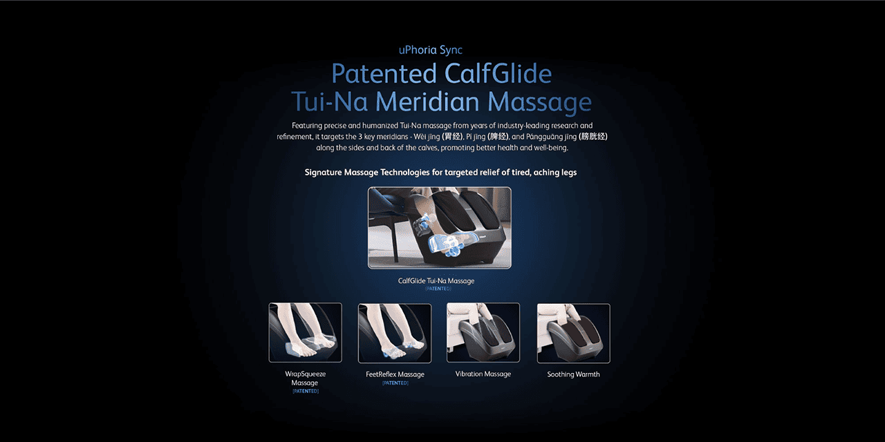 uPhoria Sync Patented CalfGlide Tui-Na Meridian Massage
