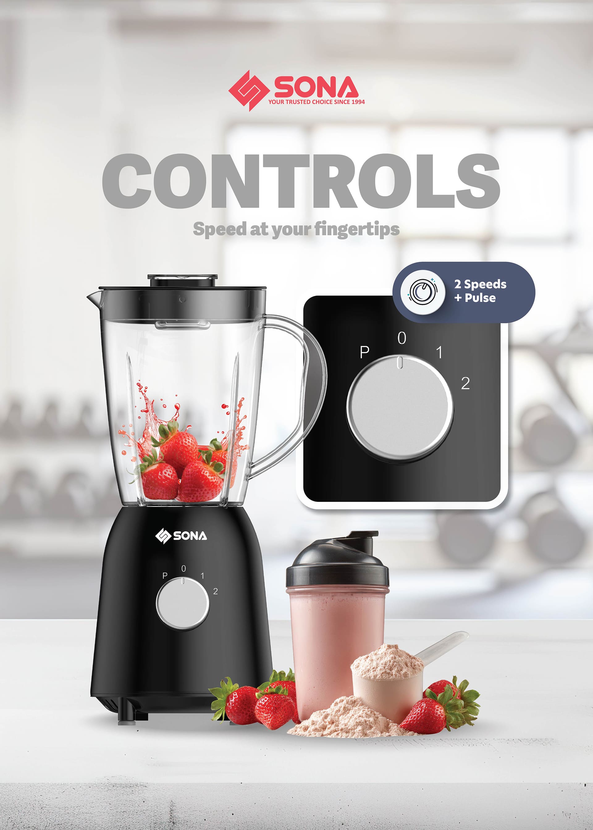 CONTROLS Speed at your fingertips