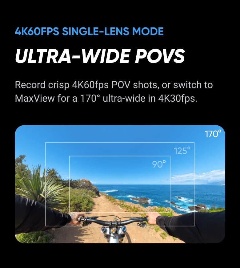 4K60FPS SINGLE-LENS MODE