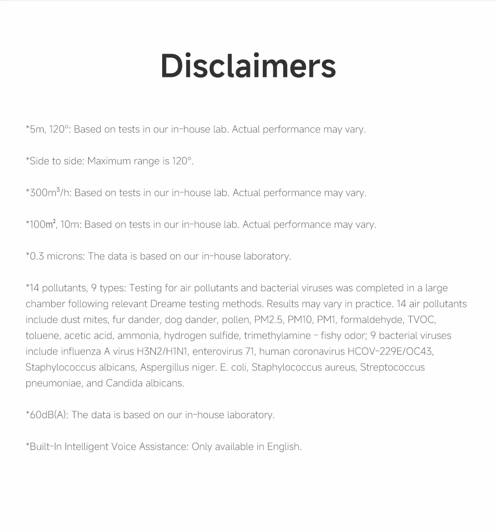 Disclaimers