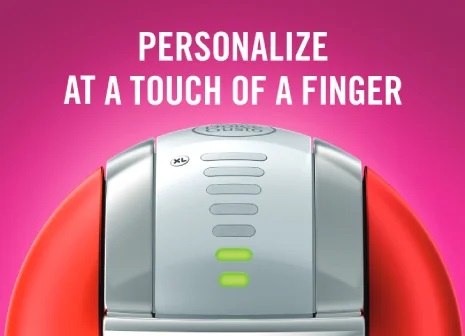 Personalize at a touch of a finger